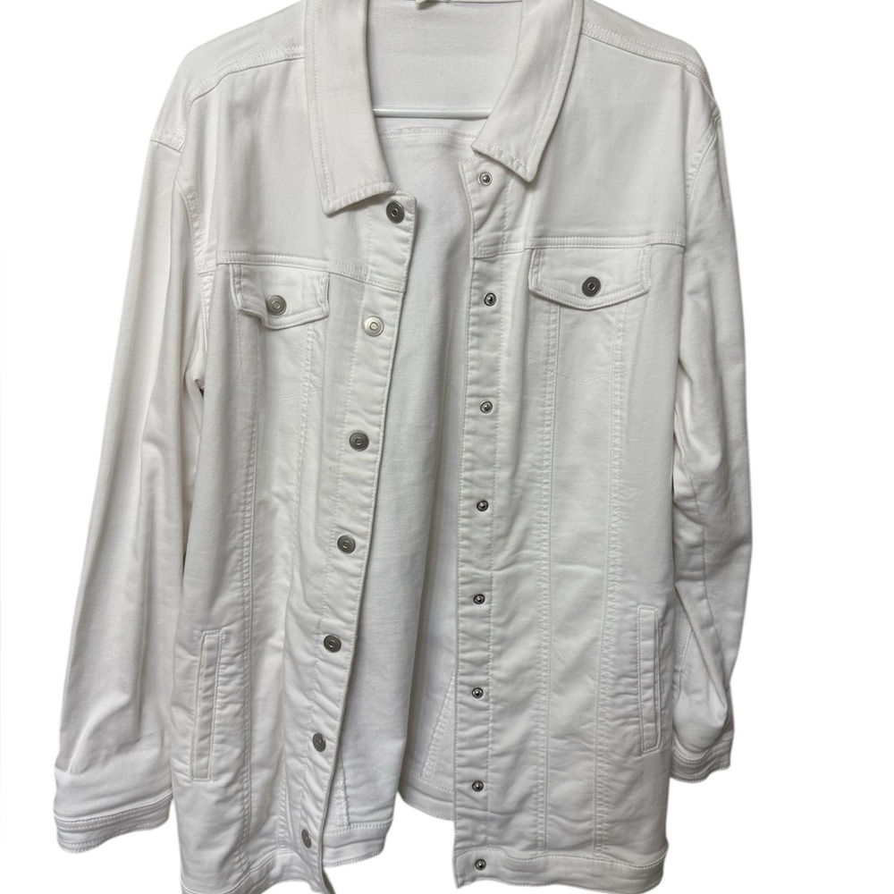 Tribal Women's Cream Jean Jacket
